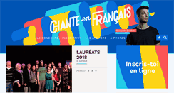 Desktop Screenshot of chanteenfrancais.net